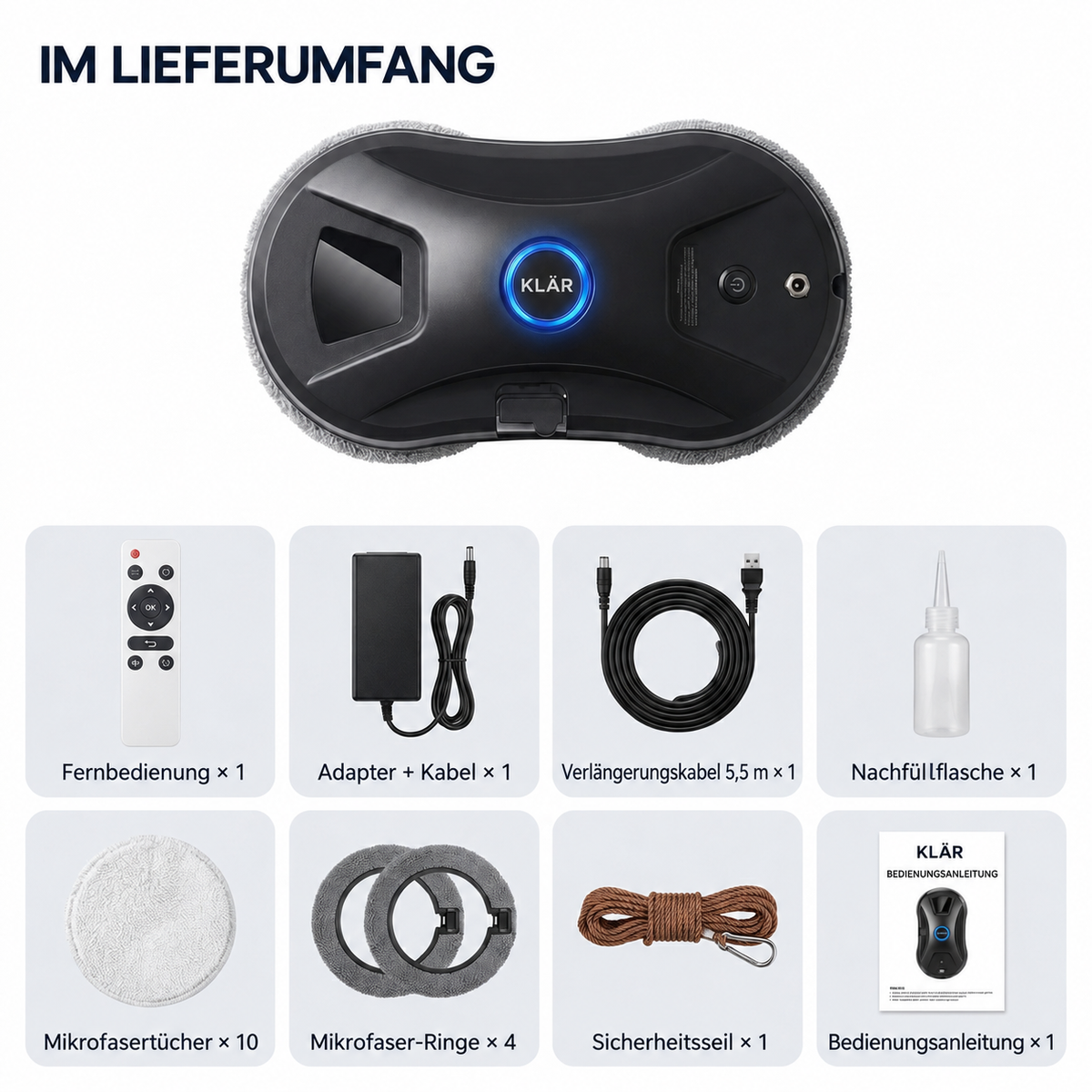 KLÄR Connect – Lieferumfang