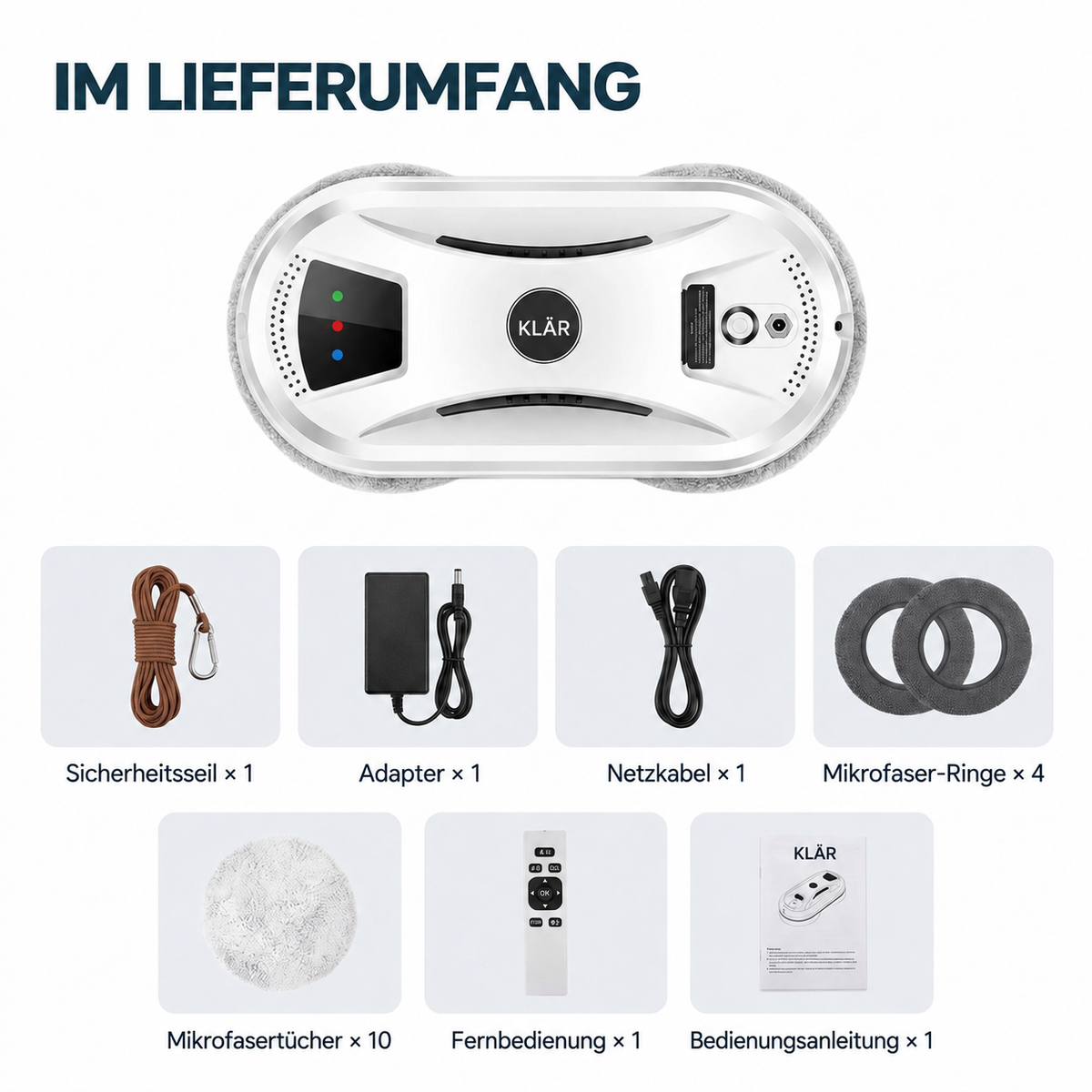 KLÄR S1 – Lieferumfang