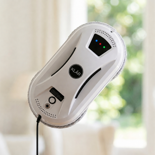 Fensterputzroboter KLÄR S1 – 5.600 Pa Saugkraft, leise, mit Sicherungsseil