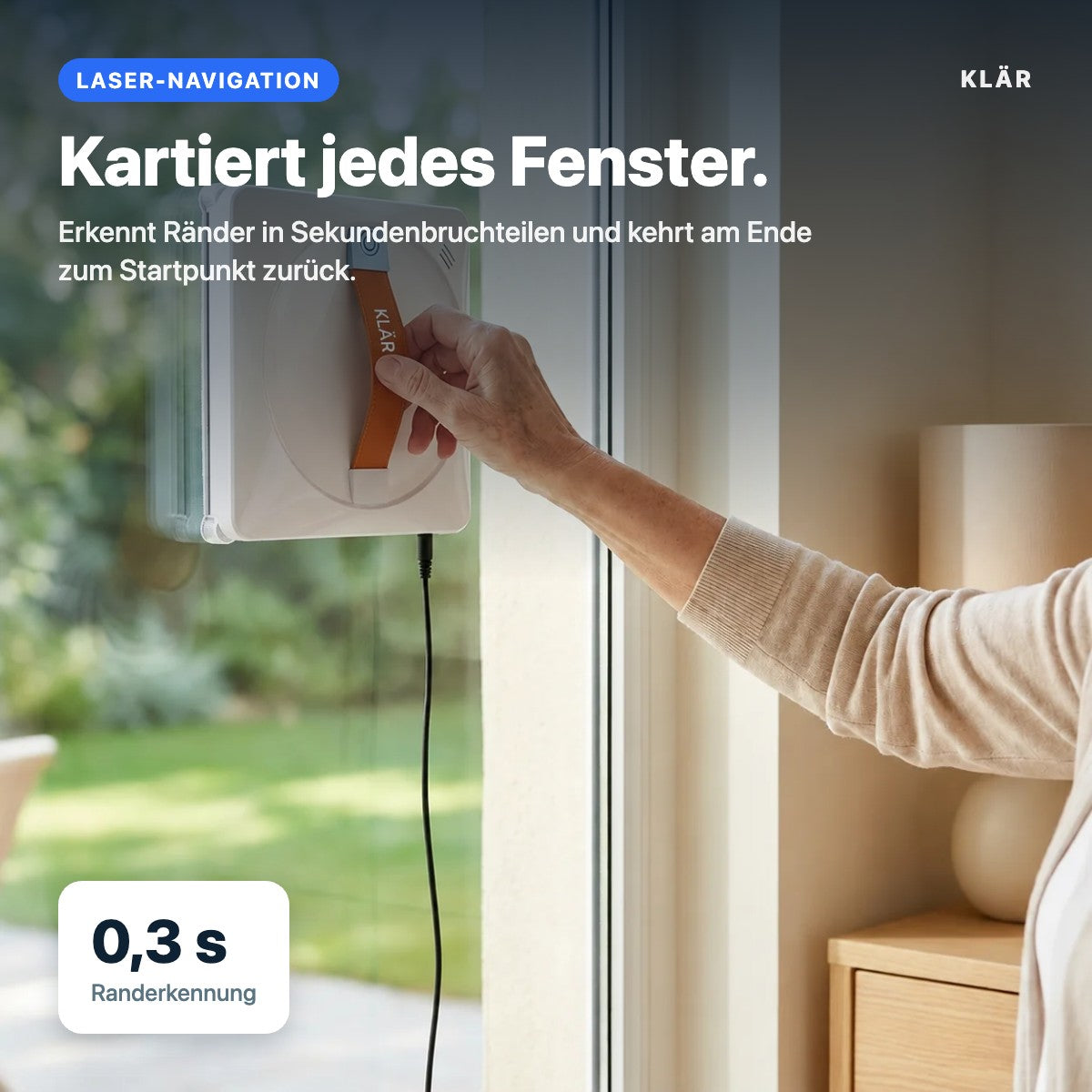 KLÄR Max – Laser-Navigation